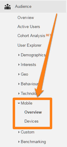 Отчеты Google Analytics - Мобильный трафик 3